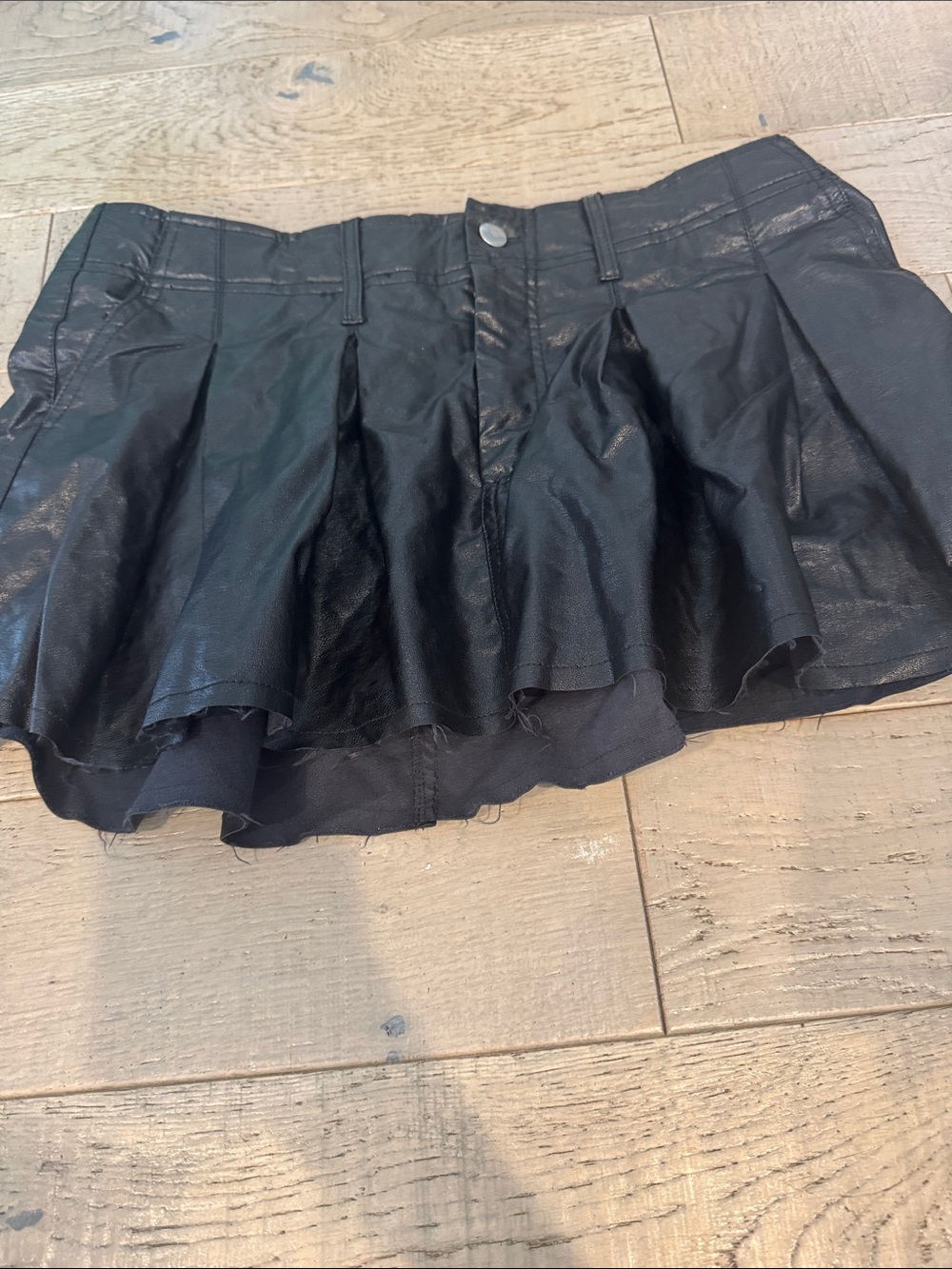 Olivaceous mini skirt